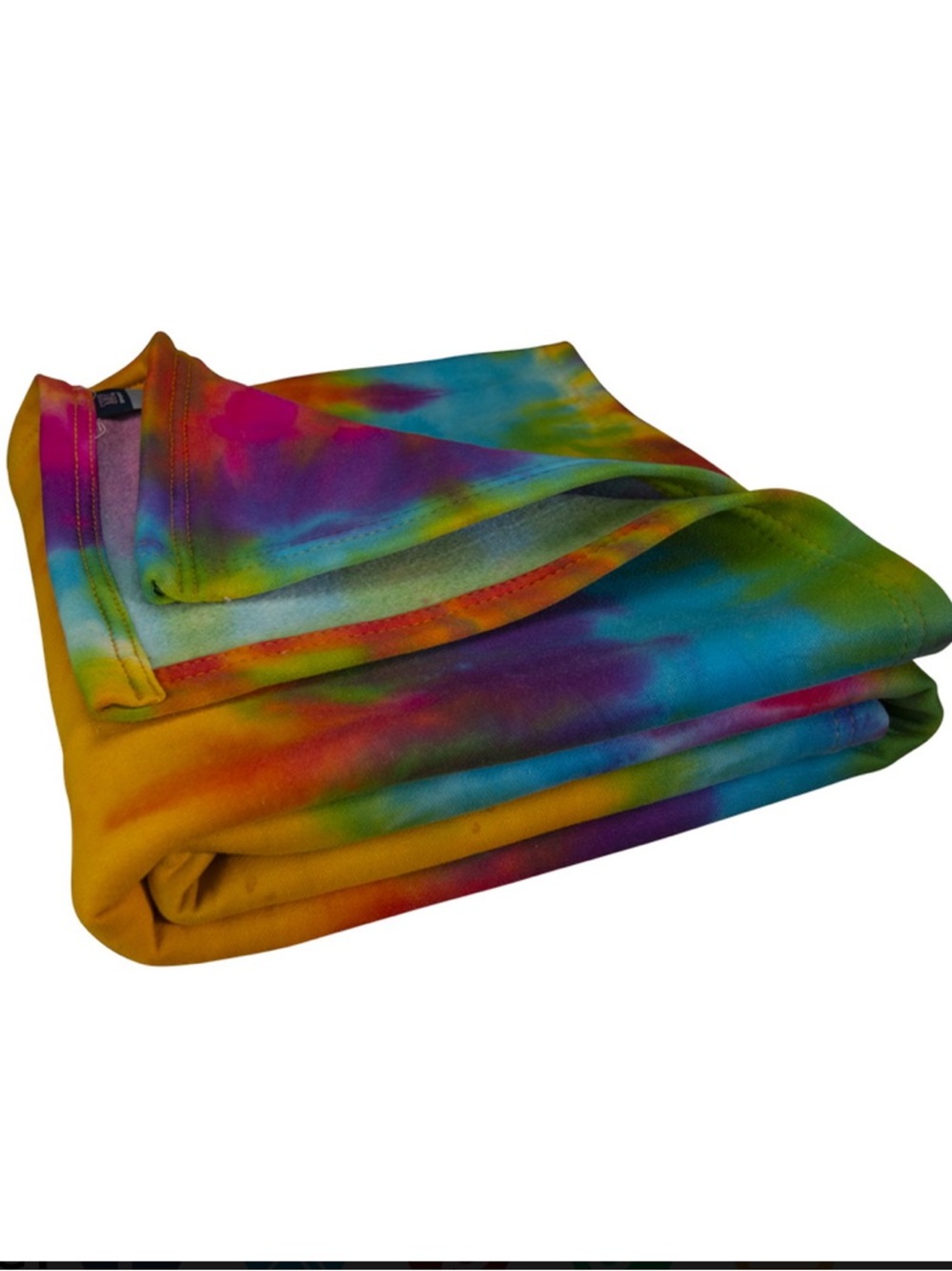 MV Sport Fashion Sweatshirt Blanket in Tie-dye Rainbow print